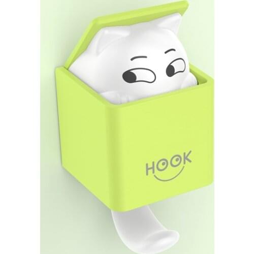 Innovative Cat Hook Storage Rack Hanger Living Room Wall Sticky Hook Decor