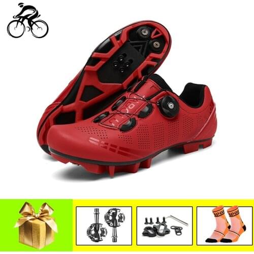 Mountain Bike Shoes Unisex Sapatilha Ciclismo Mtb Cycling Sneakers Self-locking Breathable Bicicleta Triatlon Riding Footwear