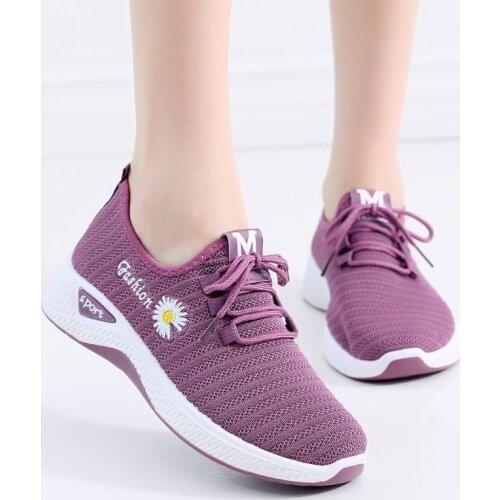 Women Sneakers Casual Shoes Woman New Comfortable Breathable White Flats Female Outdoor Chaussure Femme Lace Up Tenis Feminino