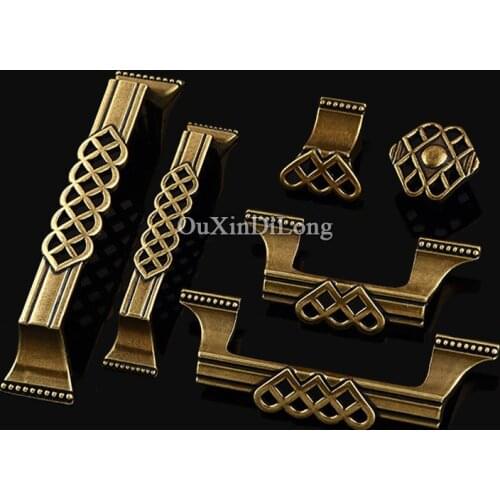 Hotsale 10PCS Furniture Handles Hardware European Antique Drawer Wardrobe Cupboard Closet Cabinet Kitchen Pulls Handles & Knobs