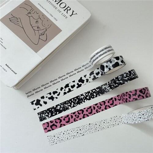 Cute Cow Pattern Washi Tapes Deco Hand Account Album Diary Scrapbooking DIY Masking Tape Kawaii Korean Stationery Art Supplies