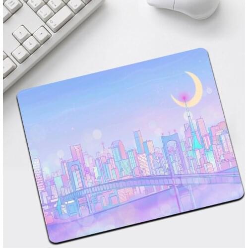 MRGLZY 220x180MM Anime Moon Landscape Aesthetics Art Beautiful Anime Mouse Mat Gaming Mouse Mat for Girlfriend Gaming Mouse Pad