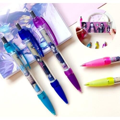 Cartoon Animation New Personality Pull Pen Ballpoint School Supplies 0.7 Press Bullet Type