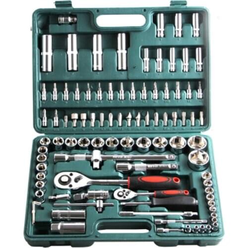 94Pcs car repair Tool Kit Socket Set Ratchet Wrench Screwdriver Bits multifunction Hand Tools For Auto Repair