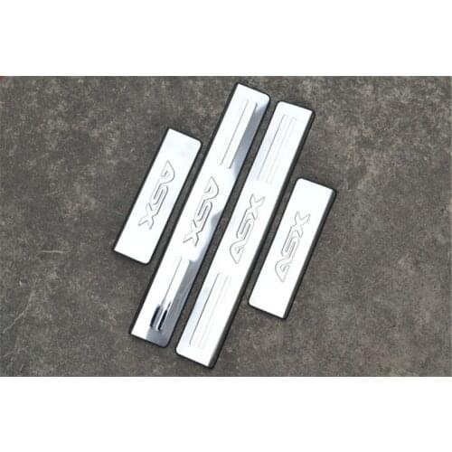 Stainless Steel Door Sill Scuff Plate For Mitsubishi ASX 2011-2018 door sill Scuff Plate Car accessories