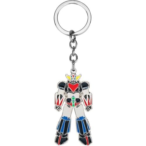 UFO Robot Grendizer keychain Anime Jewelry Cartoon Pendant Key Ring Alloy Keyholder Car Key Chain chaveiro