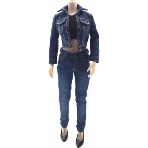 New Collection 1/6 Scale Female Cowboy Suit Soldier Model Costume Model For 12'' Action Figure Body DIY Accessories