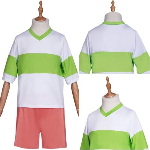 Spirited Away-Ogino Chihiro Cosplay Costume T-shirt Shorts Outfits Halloween Carnival Suit