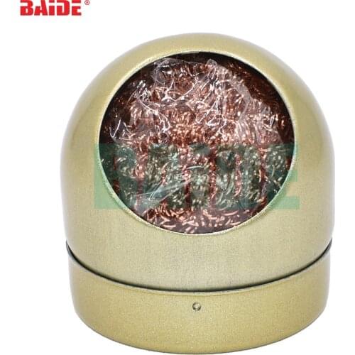 Wholesale Gold Wire With Stand Set Welding Soldering Solder Iron Tip Cleaner Cleaning Steel Hot Selling 160pcs/lot