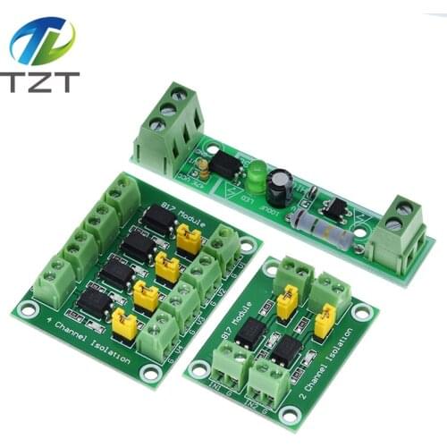 PC817 1 2 4 Channel Optocoupler Isolation Board Voltage Converter Adapter Module 3.6-30V Driver Photoelectric Isolated Module