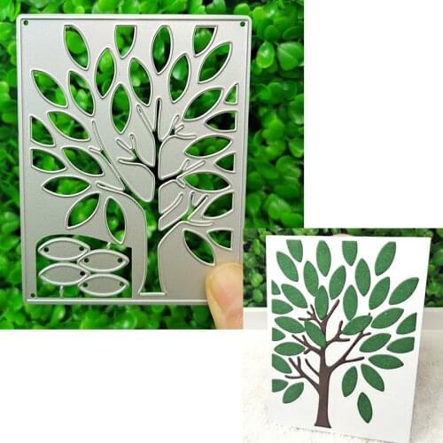 Suitable for Christmas metal DIY cutting die and 3D scrapbook album greeting card multi-purpose tree background frame 2021 NEW