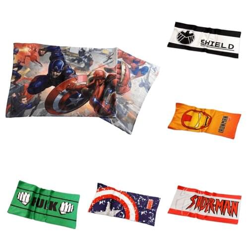 Disney Marvel Avengers Iron Man Spiderman sports towel running swimming basketball boxing sweat towel fitness supplies gifts
