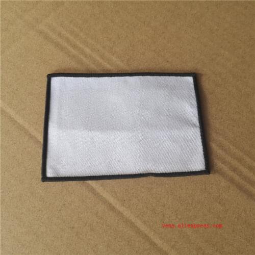 Sublimation blank patches hot tranfer printing DIY patch with back glue consumable 50pieces/lot