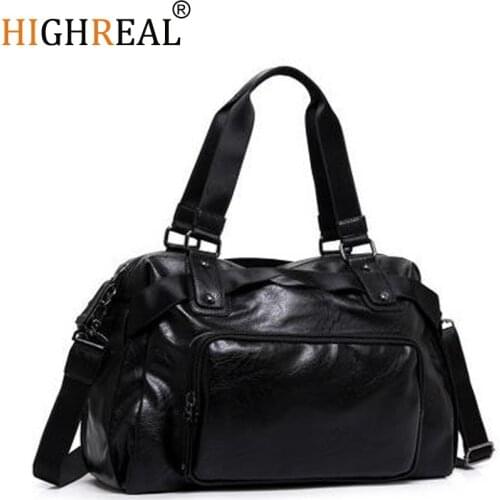 HIGHREAL Men Bags Fashion Man Crossbody Shoulder Handbag Men Messenger Bags Male Briefcase Mens Travel Bag J11