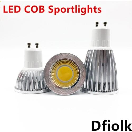 Super bright GU10 light bulb dimmable warm / white 85-265V 6W 9W 12W GU10 COB lamp LED GU10/E27/E14 LED spotlight