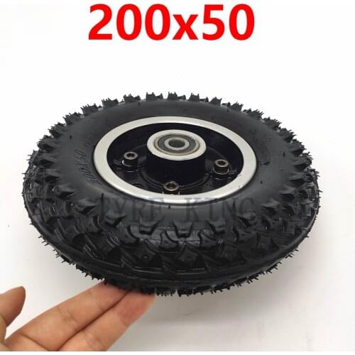 High quality 200X50 tyre inner tube Full Wheels for Electric Scooter Wheel Chair Truck Pneumatic Trolley Cart