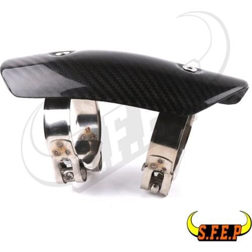 Motorcycle Fibre Carbon Discharge Protection Silencer Heat Pipe Protection Screen Coverage For Kawasaki ZX-6 & ZX10R / RR / KRT