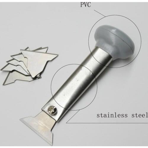 1 Set Of Stainless Steel Handmade Leather Shoe Push Knife With Blade Used For Cutting Diy Hand Sewn Art Carving Accessories