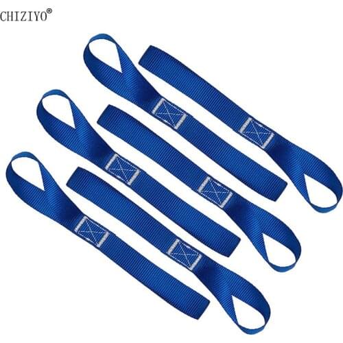 1PC Soft Loop Tie Down Straps Ratchet Towing Cargo Luggage Car Bike ATV UTV Motorcycle Firm Fixing Strap Belt Blue Orange