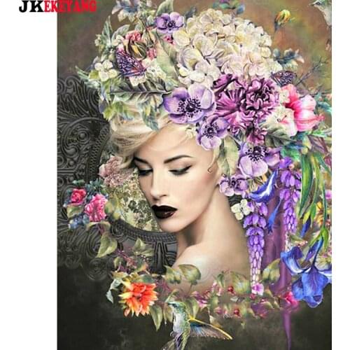 5D Diy diamond painting Beauty and flowers Diamond Mosaic sale Rhinestone Embroidery cross stitch Y4248