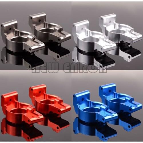 2Pcs Aluminum Caster Blocks (C-hubs) Left&Right Metal For RC Car 1/5 Traxxas X-Maxx XMaxx 77076-4 77086-4 NEW ENRON 1:5 #7732
