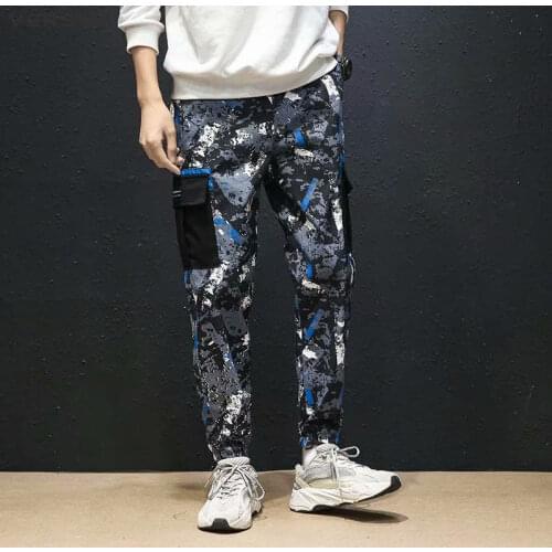 VERSMA Korean Harajuku Camouflage Military Harem Pants Men Women Trousers Sweatpants Summer Hip Hop Joggers Cargo Sports Pants