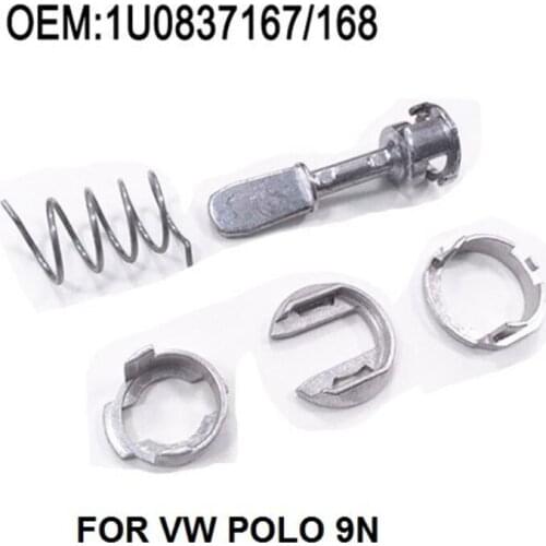 VW Polo 9N Driver or Passenger Side 1U0 837 167/168 Door Lock Cylinder Barrel Repair Kit Front 4/5 doors