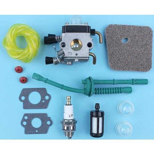 Carburetor Carby Fuel Air Filter Line Kit Fit Stihl FS38 FS45 FS46 FS55 KM55 FS85 Trimmer Cutter