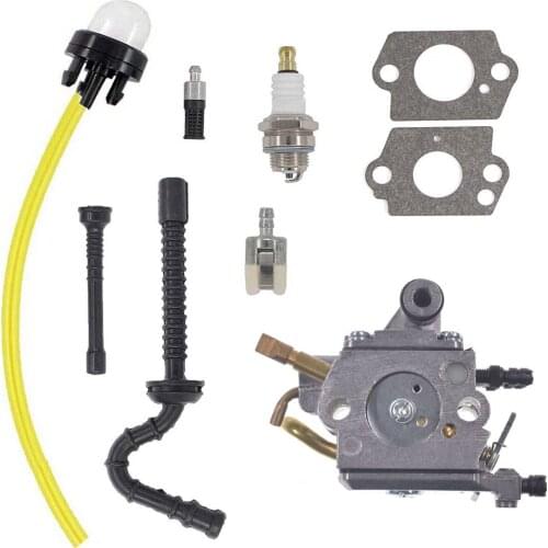 Carburetor Spark Plug Carb Fuel Hose Pimer Bulb with Fuel lineFor Stihl MS192 MS192T MS192TC Chainsaw Zama C1Q-S258