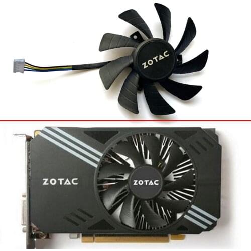87MM NEW Original DIY T129215SH T129215SU 4PIN ETH Cooler Fan For ZOTAC GTX 1060 960 GTX1060 3GB ITX mini Video Card Fans