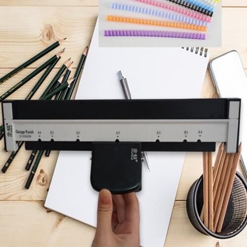 Multifunctional A4 Paper 30-hole Multi-hole Punch B5 26-hole A5 20-hole Binding Clip Daolin Loose-leaf Punch Diy Manual Punch