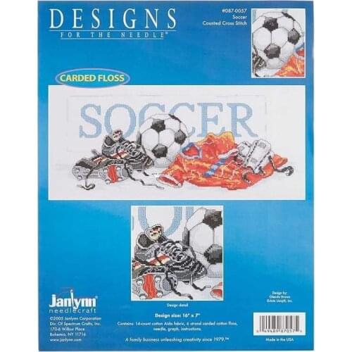Stich Cross Stitch Kits Craft - -JAN 0057 Football 48-25 Counted cross stitch Needlework Embroidery Cross-Stitching