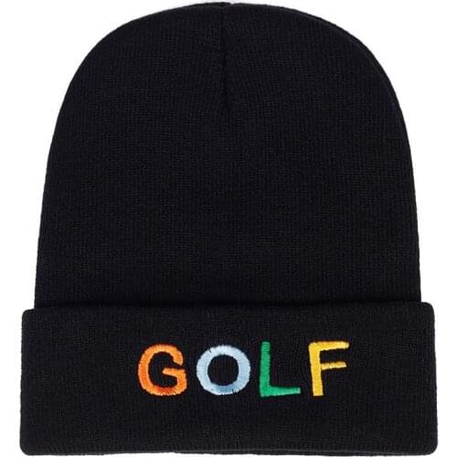 New GOLF embroidery wool hat fashion new outdoorKnitted Hat autumn and winter unisex Outdoor Warm Hat Wholesale