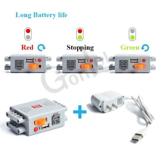 NEW Lithium Battery 4 Channel 2.4G Remote Control RC USB Charge 8878 Building Blocks Technic Compatible with logoes MOC PF Parts