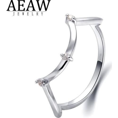 0.024ctw DEF Color VVS1 Round Cut Moissanite Engagement Ring Real Solid 10K White Gold Fine Jewlerly Gift for Lady Girl