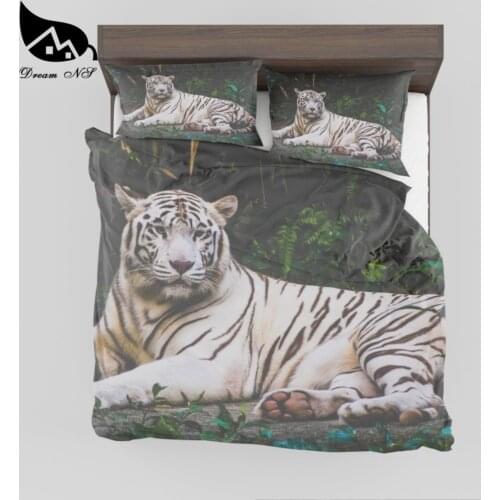 Dream NS Tiger 3D effect prints Comfor Quilt Duvet Polyester cotton home textile products Queen King Bedclothes MSY51
