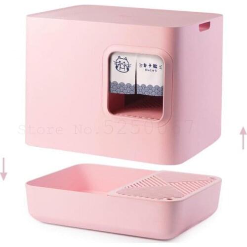 Privacy Semi-enclosed Cat Toilet, Dung, Odor-proof And Sand House With Sand Cat Pot