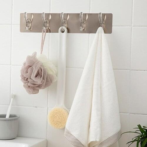 Transparent Adhesive Seamless Wall Hooks Strong Non Marking Sticking Hook Waterproof Oil-proof No Punching Hooks STTA889