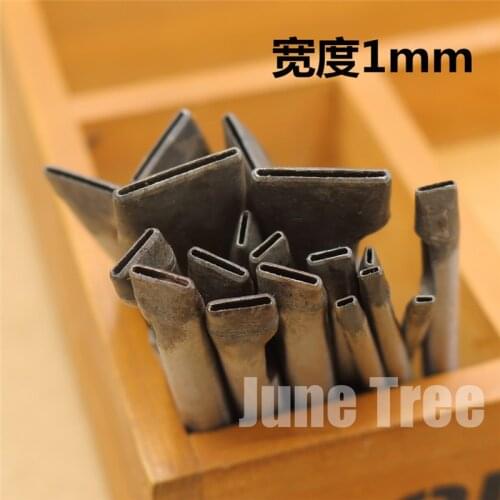 Handmade leather DIY tools strap One shape cowhide punch oval shape punch 1mm width