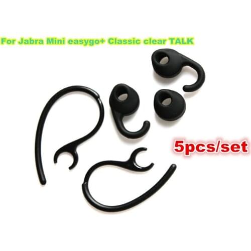 1set replacement silicone ear tips buds earbud hook eartips earhook for MINI easygo+ Classic clear TALK headphone earphone