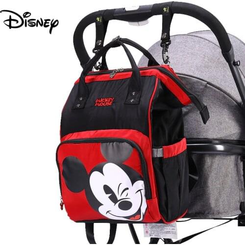 Disney Diaper Bag Backpack Baby Bags for Mom USB Travel Wet Nappy Boy Girl Diaper Organizer Mickey Minnie USB Newborn Mouse