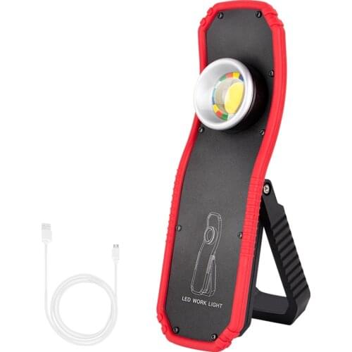 LED Working Light USB Rechargeable Camping Flashlight 2 Modes Outdoor Torch COB Lantern Emergency Light Magnet Car Repair Light