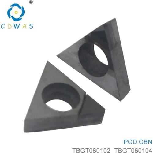 TBGT060102 TBGT060104 TBGT 060102 PCD CBN Diamond Cubic boron nitride Plate Inserts Milling Turning Tool Blade CNC Lathe Tools