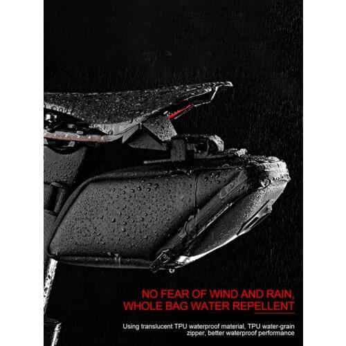 Bicycle Saddle Bag For Refletive Rear Seatpost MTB Bike Bag Rainproof Reflective Light Cycling Bag Bicycle Accessories Dropship