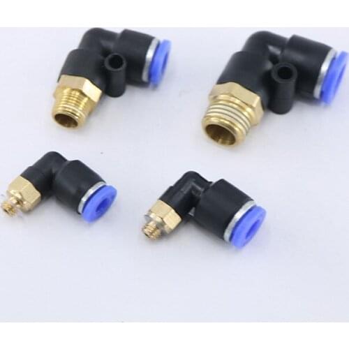 1 pcs PL series Pneumatic Component Fitting L type 4/6/8/10 Quick Connectors Tube