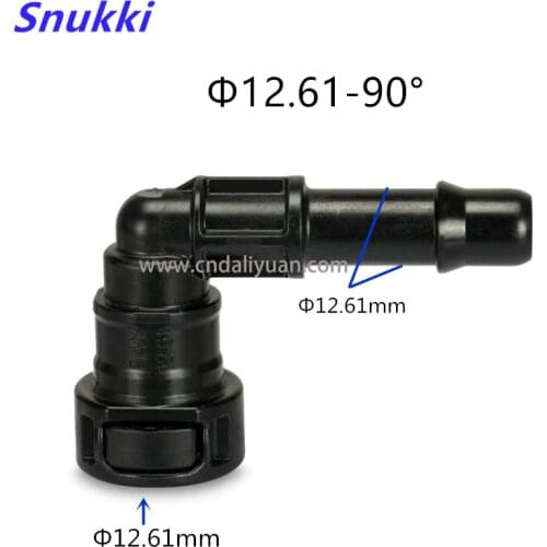 12.61mm 90 degree gear-box cooling tube quick connector auto fuel line connector exhaust pipe fittings for Land Rover 2pcs a lot