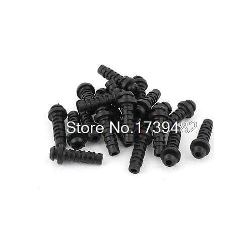 20pcs 25x6x3mm Micro Strain Relief Cord Boot Protector for Cellphone Charger