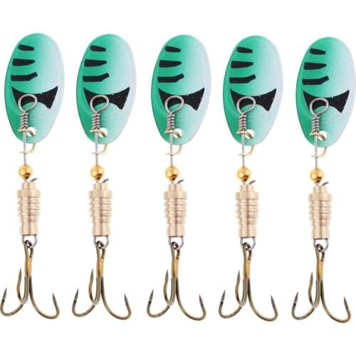 5 Pcs Fishing Lures Spinnerbait Jigs Lure for Bass Pike Fishing Equipment Tools Outdoors River Lake Fishing