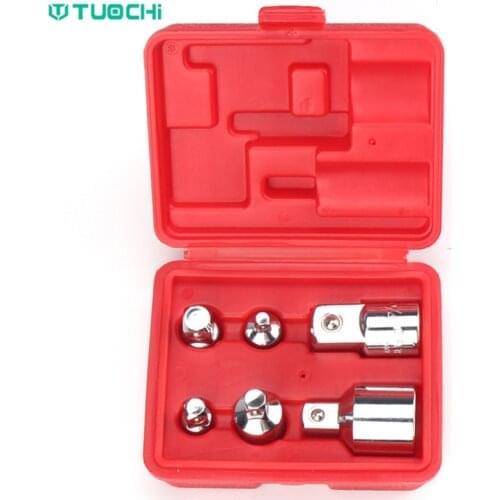 1/4 3/8 1/2 1 /3/4 inch Socket Ratchet Converter Adapter Mirror CR-V Ratchet Wrench Socket Head for Car Bicycle Repair Tools