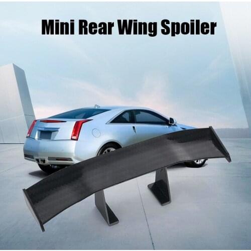 Car 6.7 Inch Mini Carbon Fiber Spoiler Car Rear Tail Wing For Renault Reno Logan Kaptur Clio Duster Laguna Megane 2 Captur